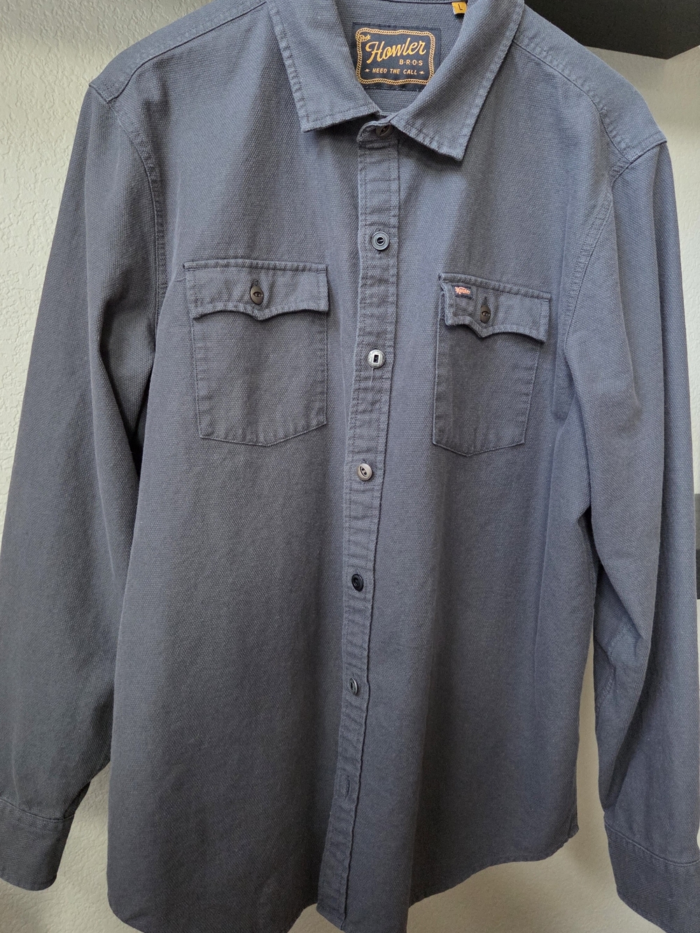 Howler Brothers Men's Novato Antique Black Button-Down Workshirt